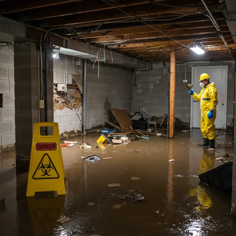 Flooded Basement Electrical Hazard in Lares, PR Property